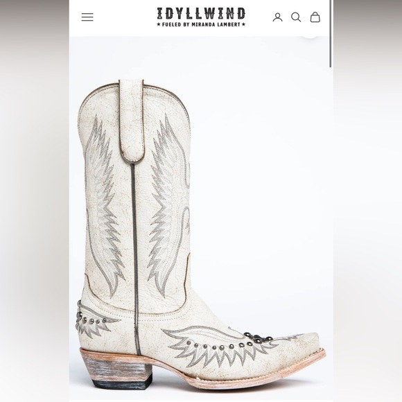 Idyllwind Miranda Lambert White Western Boots size 8 - Picture 2 of 14